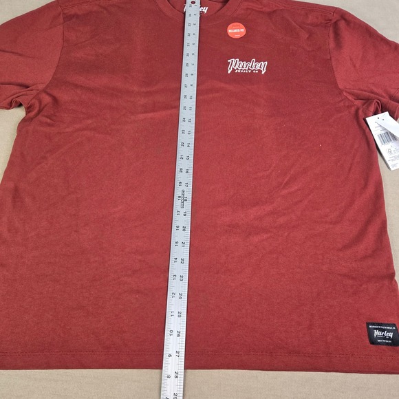 Hurley Supply Co Mens‎ Large Red Relaxed Fit Cotton T Shirt Built Collection - Picture 7 of 8